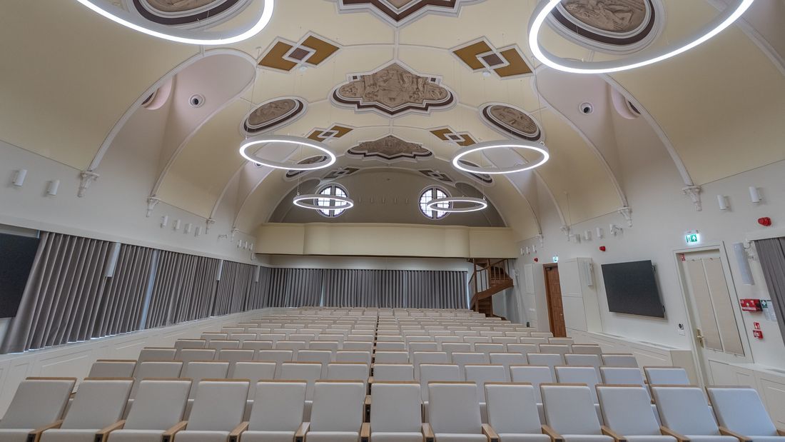 Aula wykładowa na Uniwersytecie SWPS